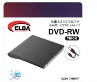 DVDRW ELBA DVDWRT-THCK Harici Dvdrw  Siyah USB 3.0 Dvd Yazıcı Writer	